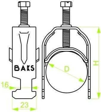 Baks Cable Holder Uk1 Uko1 40-46 402700