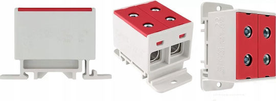 Incobex 2-way 35mm2 Red Busbar Terminal Zgx-2x35 Red Ene-00170