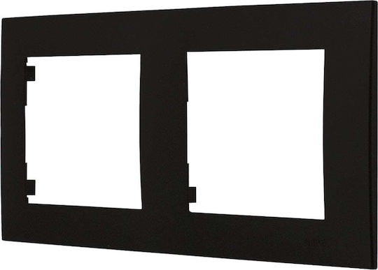 Ospel Switch Frame 2 Positions in Black Color R-2Z/33