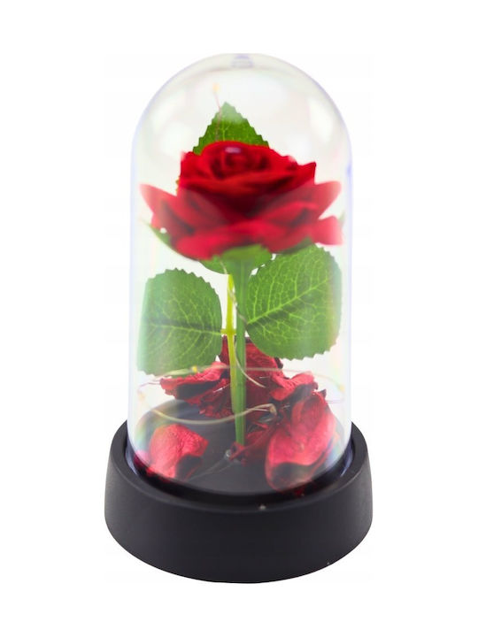 Lean Toys Dekorative Lampe Unendliche Rose Rosa
