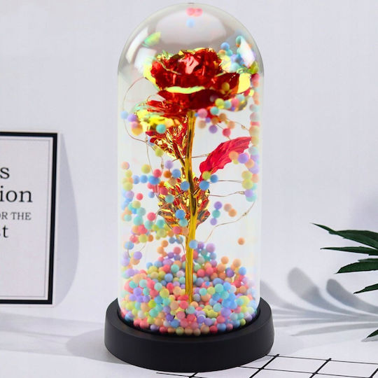 Lean Toys Decorative LED Light Warm White Forever Rose 21x11 cm
