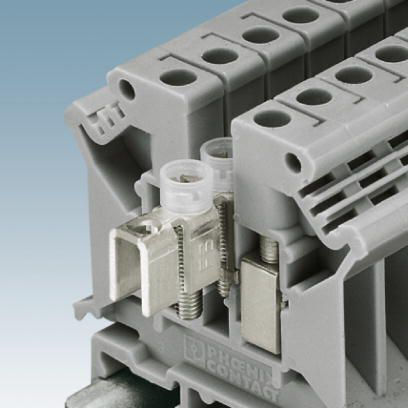 Phoenix Contact 2-wire Feed-through Terminal Block 0.2-4mm² Gray Uk2.5 N