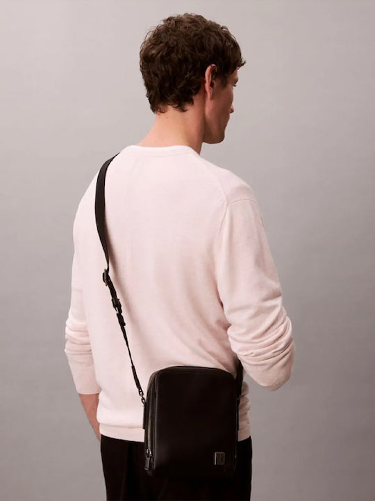 Geantă Pentru Bărbați De Umăr / Tip Crossbody Neagră