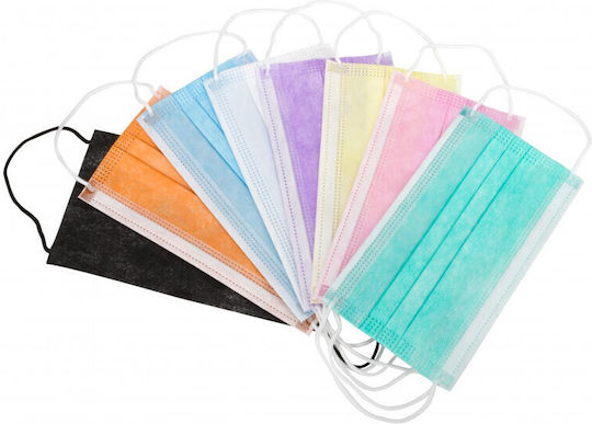 Soft Care Protective Mask Non-Reusable Surgical Orange 121.011.B 50pcs