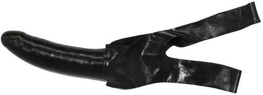 Latex Chin Strap-on Dong – Fetish Strap-on Black