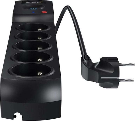 Plastrol Power Strip with Surge Protection 5 Positions with Cable 3m