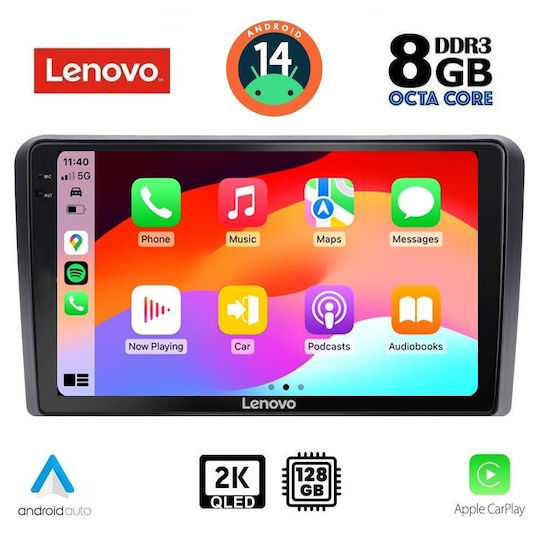 Lenovo Ηχοσύστημα Αυτοκινήτου για Ford Transit Custom / Tourneo Custom 2019 (Bluetooth/USB/WiFi/GPS/Apple-Carplay/Android-Auto) με Οθόνη Αφής 10"