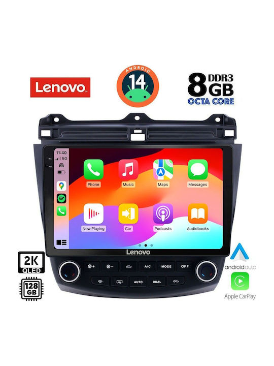 Lenovo Car Audio System for Honda Accord 2003-2007 (Bluetooth/USB/WiFi/GPS/Apple-Carplay/Android-Auto) with Touch Screen 10"