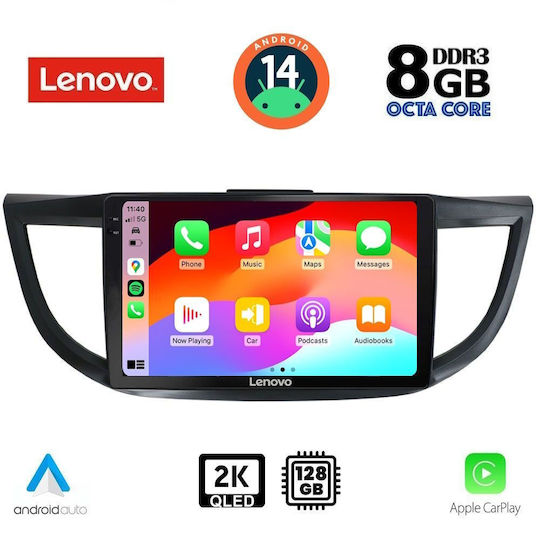 Lenovo Car Audio System for Honda CR-V 2013-2017 (Bluetooth/USB/WiFi/GPS/Apple-Carplay/Android-Auto) with Touch Screen 10"