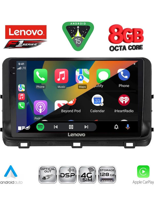 Lenovo Car Audio System for Kia Ceed / XCeed 2018-2022 (Bluetooth/USB/WiFi/GPS/Apple-Carplay/Android-Auto) with Touch Screen 10"