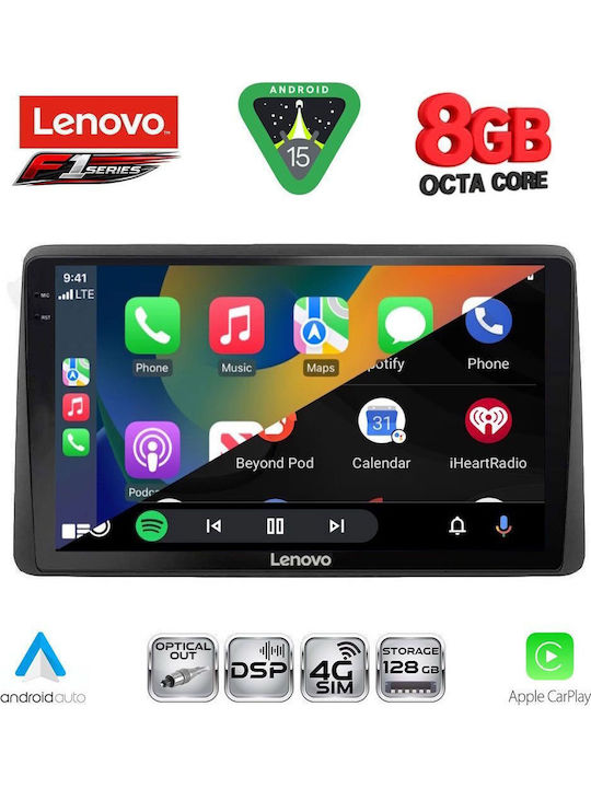 Lenovo Car Audio System for Nissan Navara 1998-2004 (Bluetooth/USB/WiFi/GPS/Apple-Carplay/Android-Auto) with Touch Screen 10"