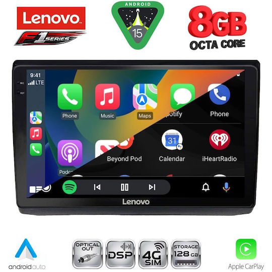 Lenovo Ηχοσύστημα Αυτοκινήτου για Opel Vivaro Renault Trafic Nissan Primastar 2004-2015 (Bluetooth/USB/WiFi/GPS/Apple-Carplay/Android-Auto) με Οθόνη Αφής 10"