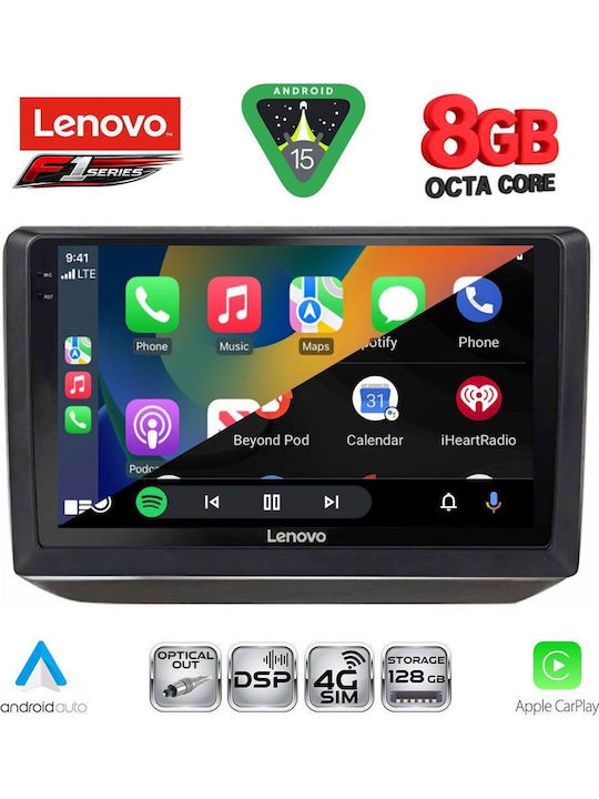 Lenovo Car Audio System for Skoda Fabia 2008-2014 (Bluetooth/USB/WiFi/GPS/Apple-Carplay/Android-Auto) with Touch Screen 10"