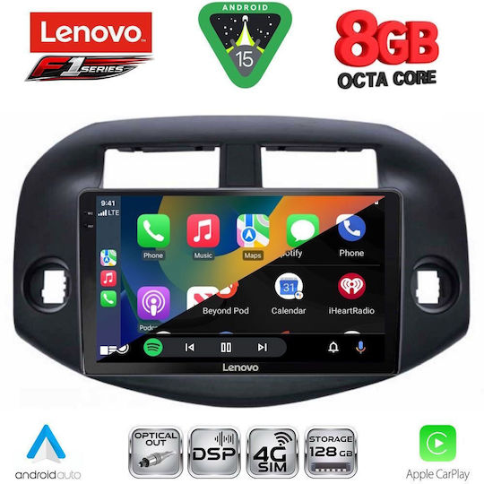 Lenovo Car Audio System for Toyota RAV 4 2006-2012 (Bluetooth/USB/WiFi/GPS/Apple-Carplay/Android-Auto) with Touch Screen 10"