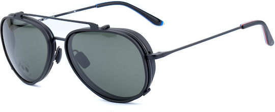 Vuarnet Metal Eyeglass Frame with Clip On Black VL18050001SUN