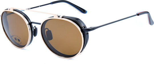 Vuarnet Metal Eyeglass Frame with Clip On Black VL18080001SUN