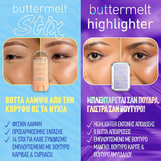 Buttermelt Stix Glow Boosting Textmarker Stick 5g 08 Let Me Melt