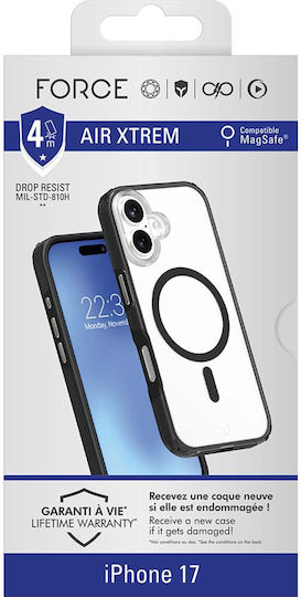 Force Case Magsafe Handyhülle iPhone 17 Air Xtrem Frost Stoßfest 4m Schwarze