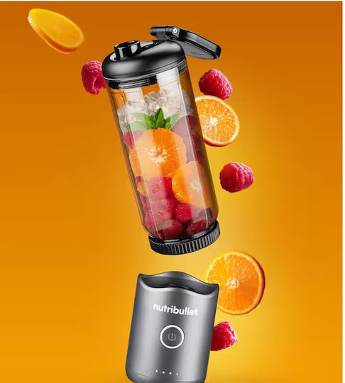NutriBullet Flex Μπλέντερ με Πλαστική Κανάτα 590 ml 7.4V Tangerine Orange