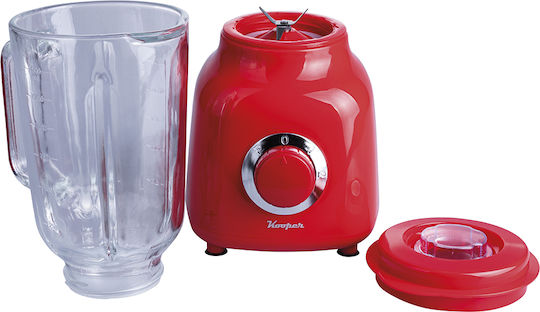 Kooper Blender Cu Cană Din Sticlă 1,5 L Putere 500W Roșie 5921363
