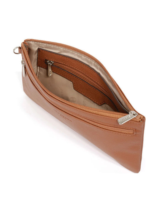 Leather Women's Wallet Classic Tabac Brown