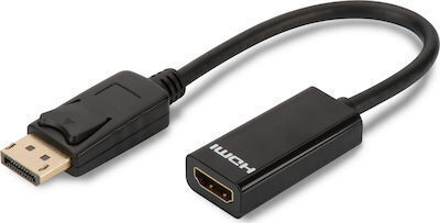 Blow Cable DisplayPort male - HDMI male 1.8m Μαύρο (DM-92-028)