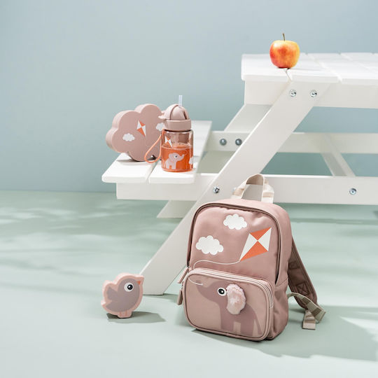 Done by Deer Feeding Set made of Plastic with Non-Slip Base Pink 3pcs