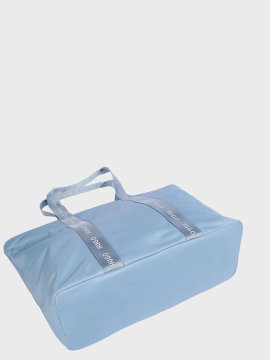 Fabric Women's Tote Bag Light Blue