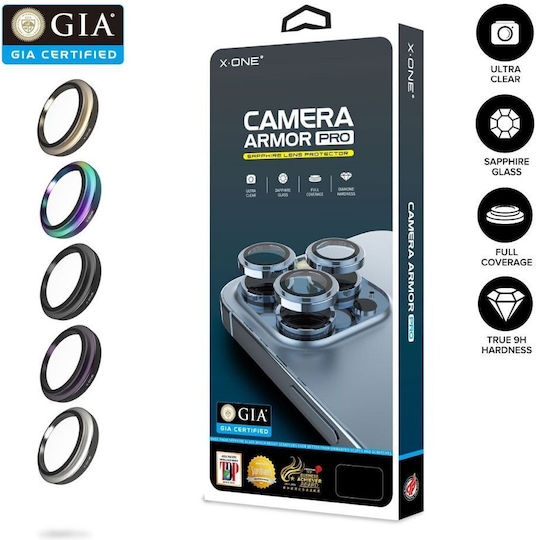 X-One Sapphire Camera Armor Pro Camera Protection Tempered Glass Silver for Galaxy S26 Ultra