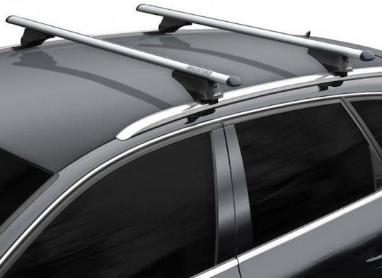 Menabo Aluminum Car Roof Bars Tiger XL Silver 131.5 Cm Silver Color Audi A6 4G/C7 Allroad 5 Doors 2014>2018 Flush Or Raised Rails 2 Pieces 8500/MB Menabo MP.8500/MB-8