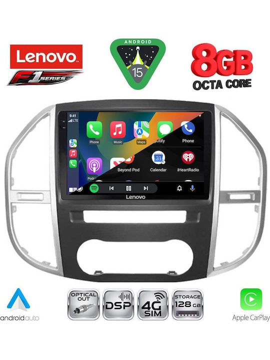 Lenovo Car Audio System for Mercedes-Benz Vito / Viano 2015 (Bluetooth/USB/WiFi/GPS/Apple-Carplay/Android-Auto) with Touch Screen 10"