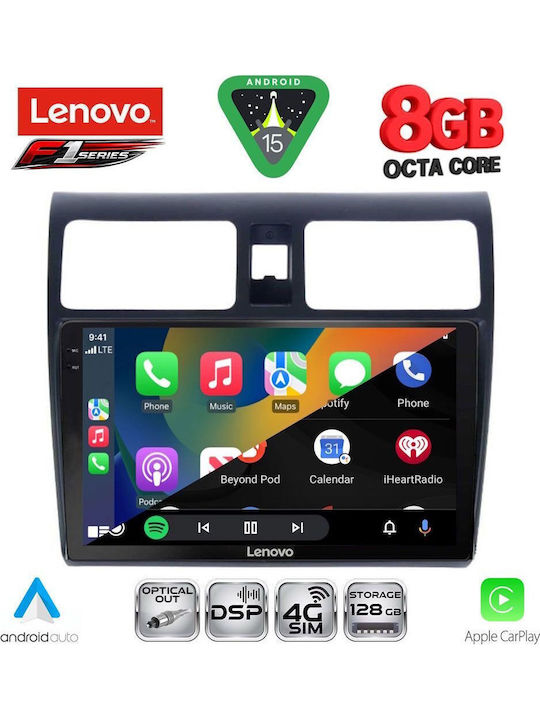 Lenovo Car Audio System for Suzuki Swift 2005-2011 (Bluetooth/USB/WiFi/GPS/Apple-Carplay/Android-Auto) with Touch Screen 10"