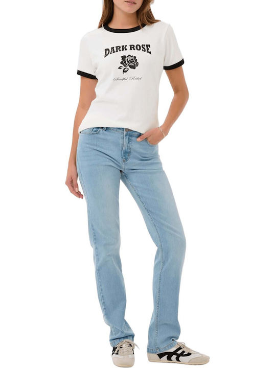 Kaffe Tricou Damă Alb