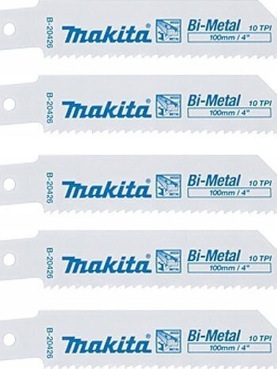 Makita Makita Остриe За Сабленa Трионa Bim 100x0,9mm 5 Броя Дърво Гвоздеи Метал