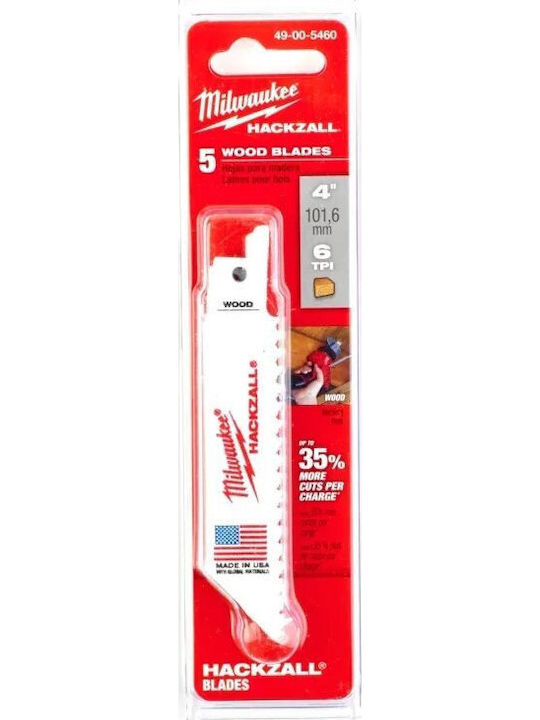 Πριόνι Milwaukee Hackzall 100mm/6t 5τμχ