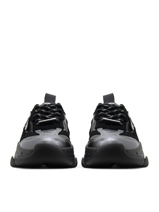 Steve Madden Дамски Чънки Сникърси Черни