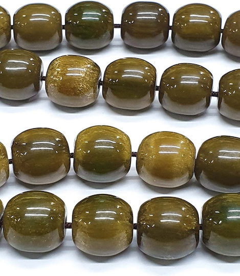 Roloi Komboloi Mastic Worry Beads with 33 Beads Green 36cm