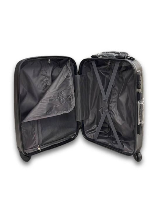 Medium Hard Black Suitcase With 4 Wheels Height 60cm