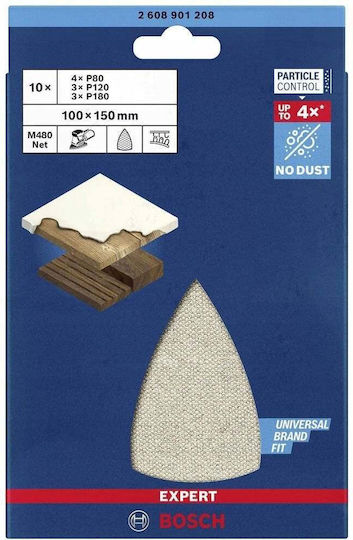 Bosch Expert M480 Sandpaper K80 / K180 100x480mm Set 6pcs