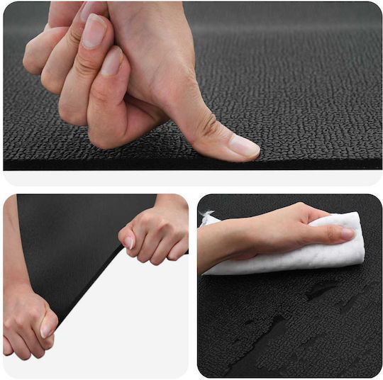 vidaXL Gym Exercise Equipment Floor Mat Black 150x75cm