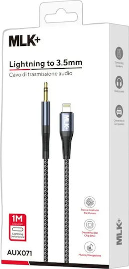 Mlk+ Braided 3.5mm to Lightning Cable 1m