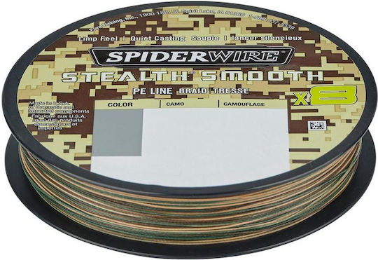 Spiderwire Stealth Smooth X8 Camouflage 300 M 0.19 Mm 18 Kg Fishing Filament