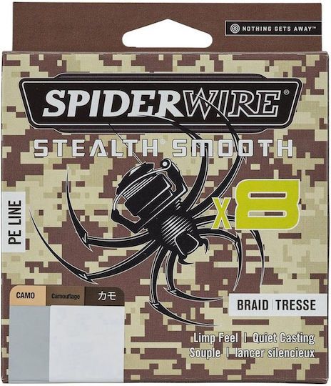 Spiderwire Stealth Smooth X8 Camouflage 300 M 0.19 Mm 18 Kg Fishing Filament