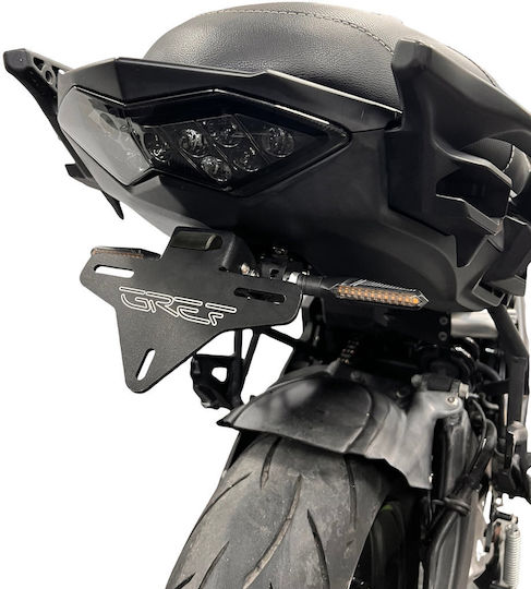 Αναδιπλούμενη Βάση Πινακίδας Kawasaki Versys 650 2019-2021 (με Κουμπί)