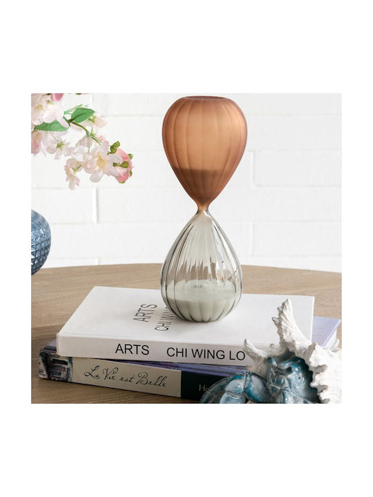 Artekko Bürodekoration Zubehör Sanduhr aus Glas 9,3x9,3x24,8cm Verschiedene Designs