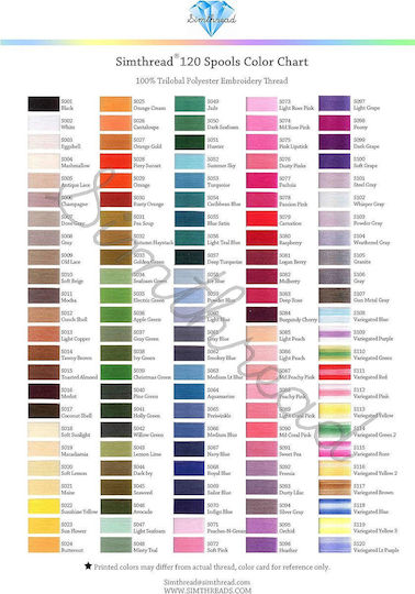 Set Fire De Broderie 120 Bobine 1000m Multicolor