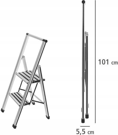 Wenko Ladder Aluminum with 2 Steps