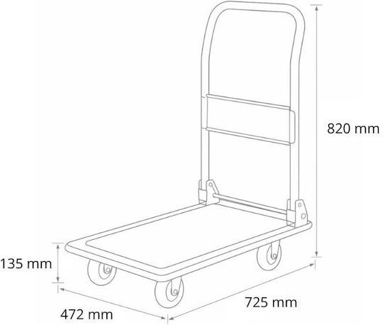 Axion Platform Trolley Foldable for Weight Load up to 150kg
