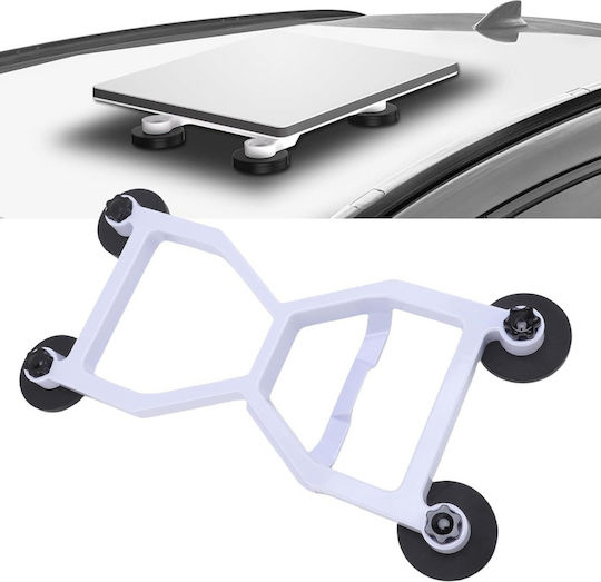 Rectangular Magnetic Car Roof Mini Satellite Roof Holder Fiberglass Installation Kit Rvs Boat Yachts Truck Stainless 4 Magnetic Bases White Code 1-per0138