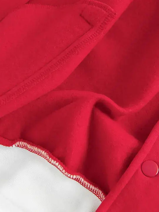 Kinder-Sweatshirt Strickjacke Rot